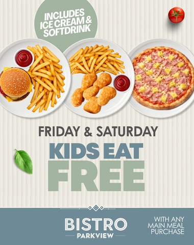FRIDAY & SATURDAY KIDS EAT FREE